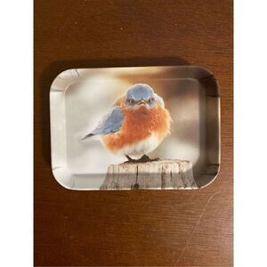 Vintage Eklund’s Ltd 1979 max blue bird vanity tray made in Italy
